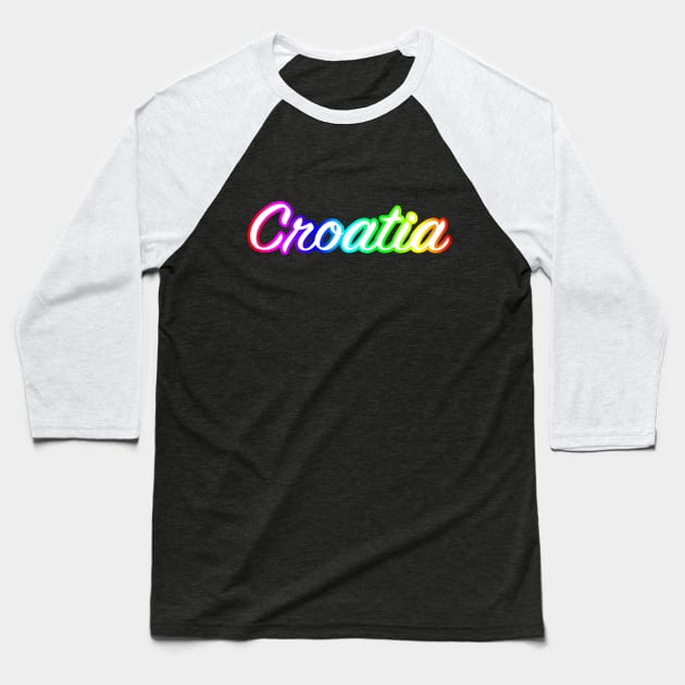 Croatia Baseball T-Shirt by lenn